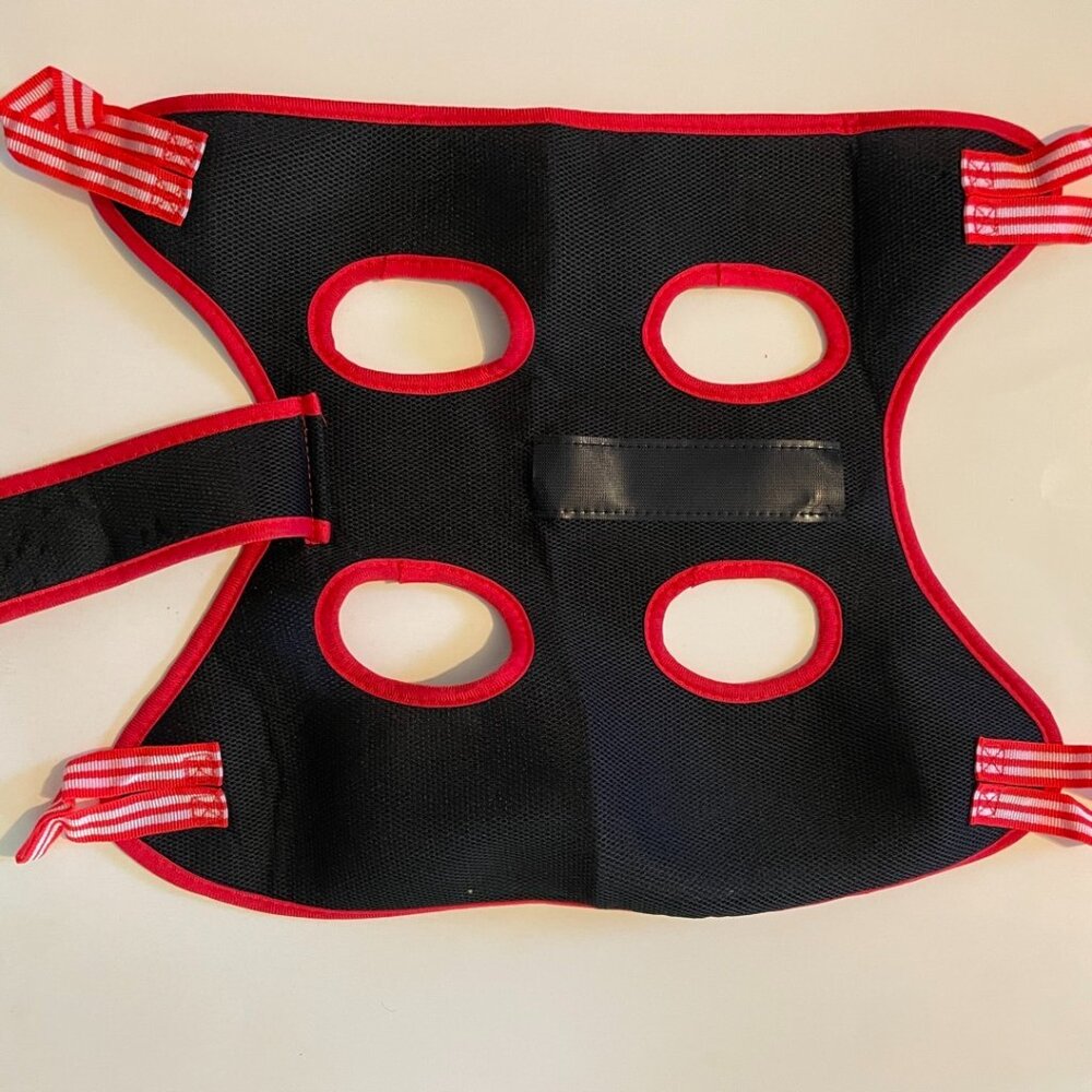 Black & Red Pet Grooming Hammock